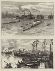 Das Bootsrennen der Universitäten